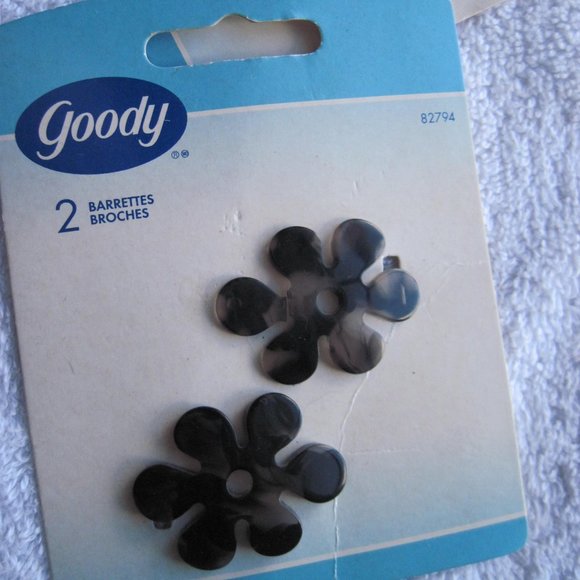 2 Goody 2002 Plastic Hippie Flower Hair Barrettes - Picture 8 of 11